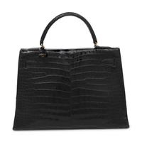 Vintage Hermès, Kelly 32 in Noir Alligator