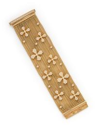 ASPERY & GULDAG, YELLOW GOLD AND DIAMOND BRACELET