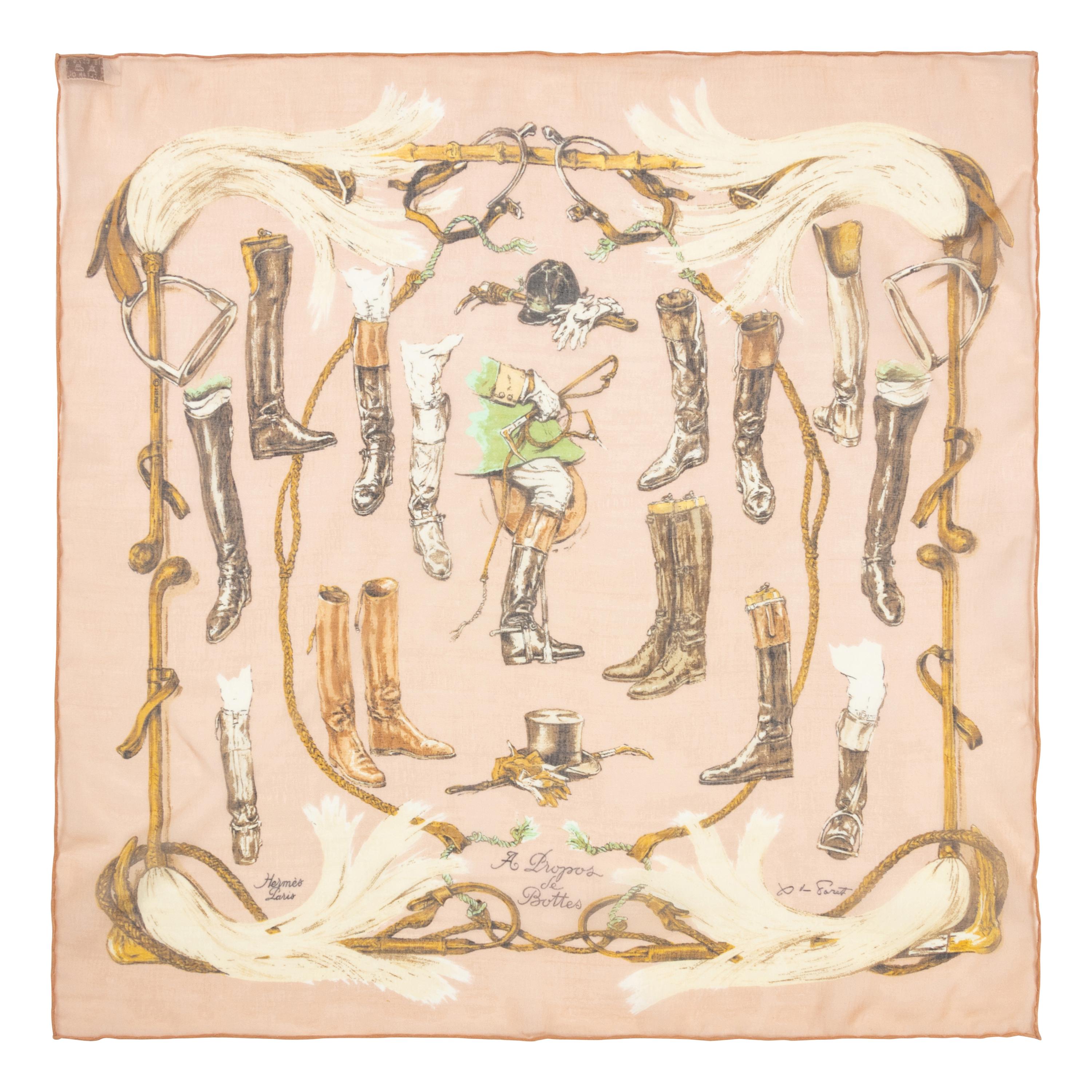 Six Hermès 16in Silk Handkerchiefs