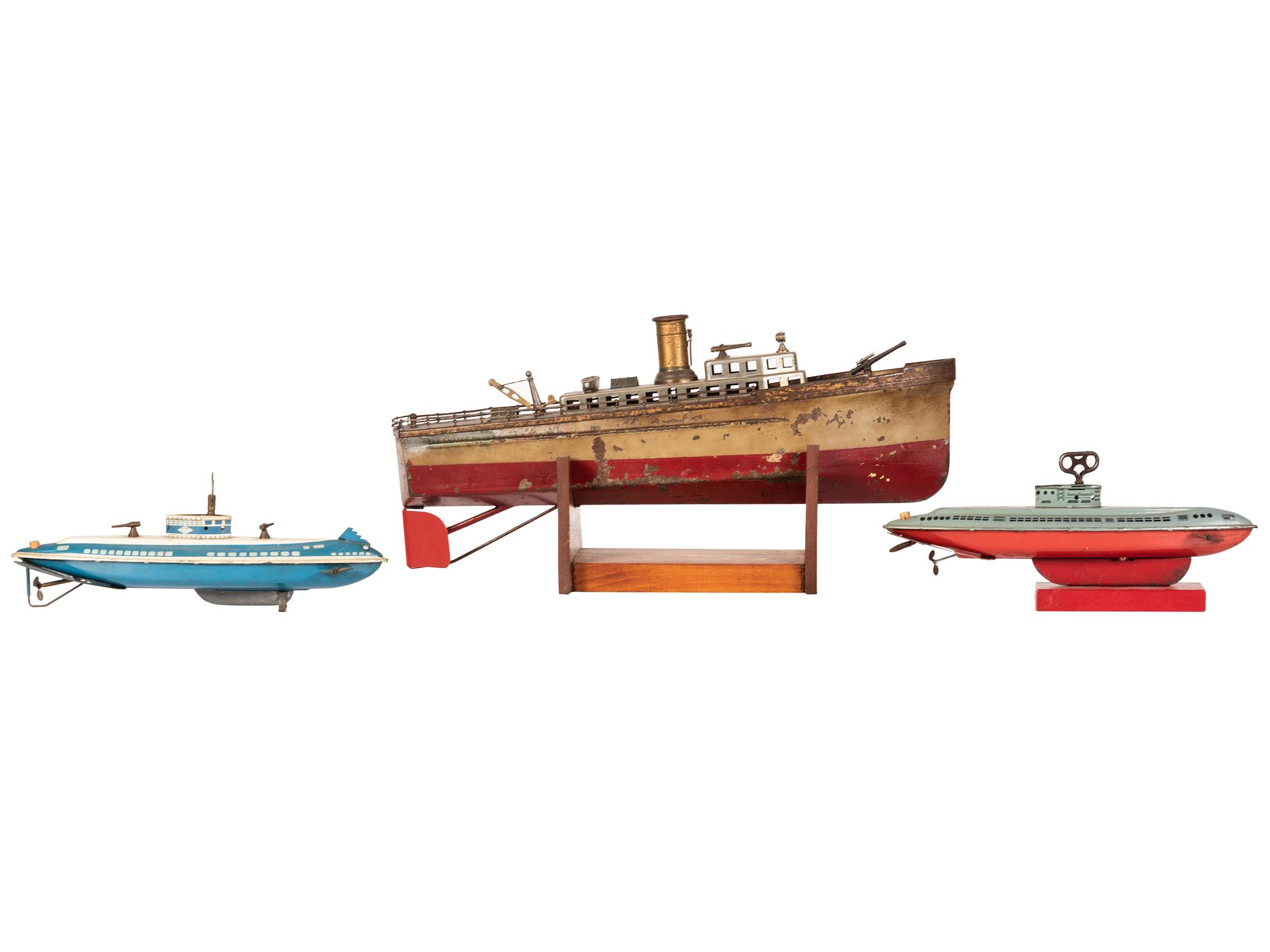 An Orkin 'Revenue Cutter' Painted Metal Steam Ship