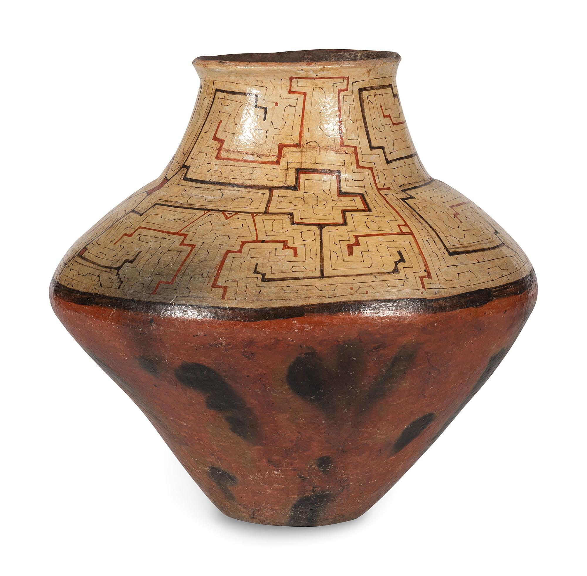 Peruvian Shipibo Storage Pottery Jar