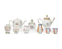 An Assorted Group of Chinese Export Porcelain Tableware