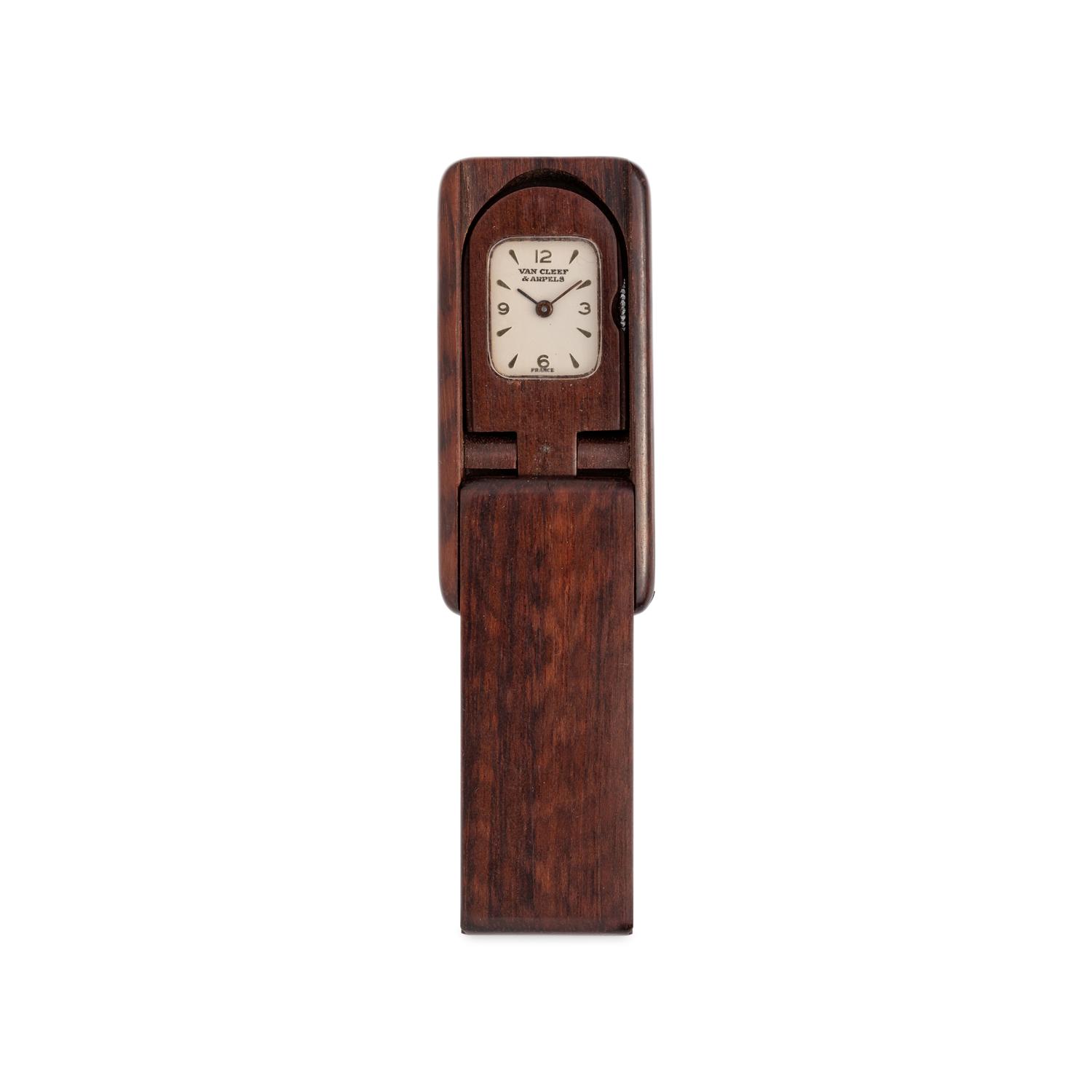 WOOD CASED POCKET WATCH