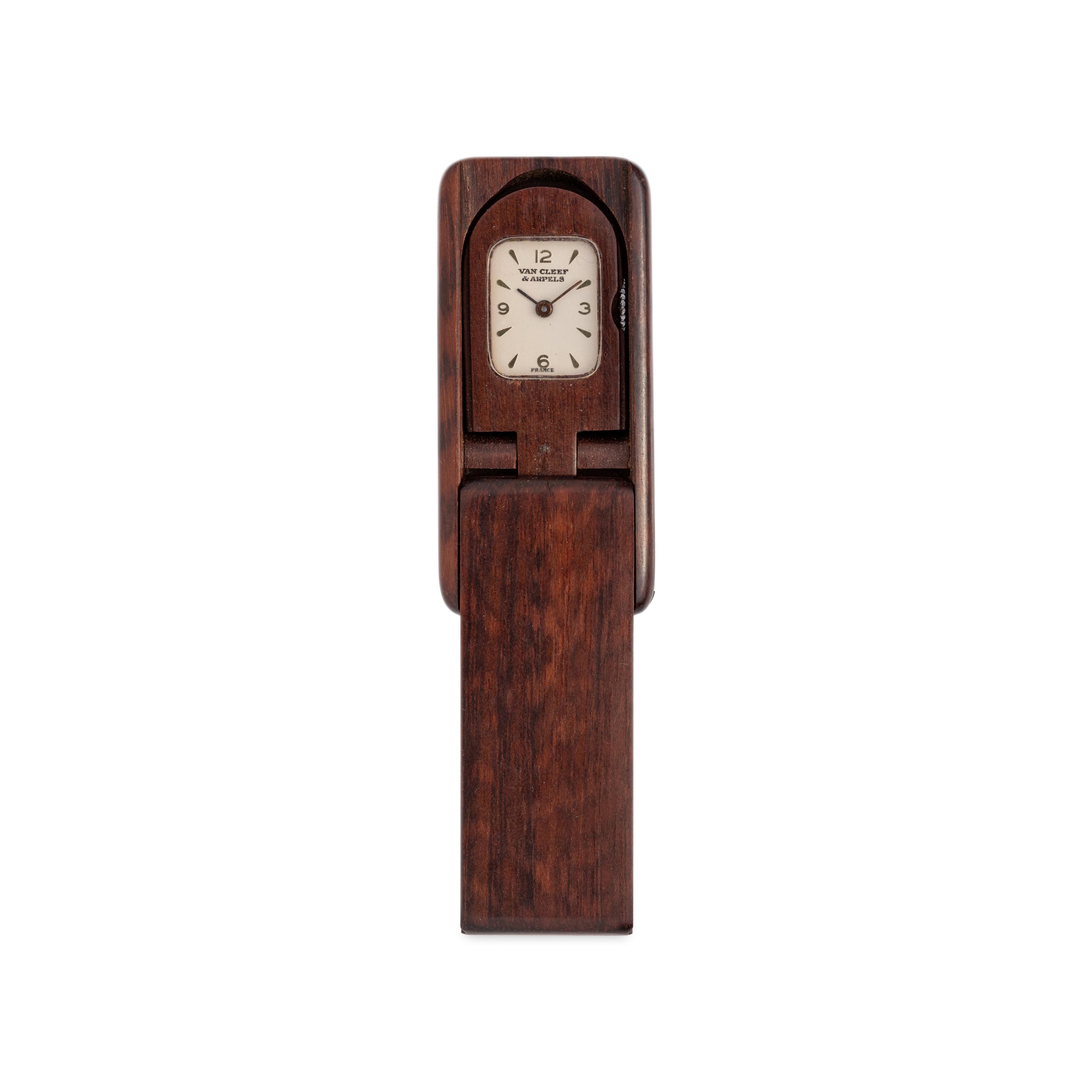 WOOD CASED POCKET WATCH