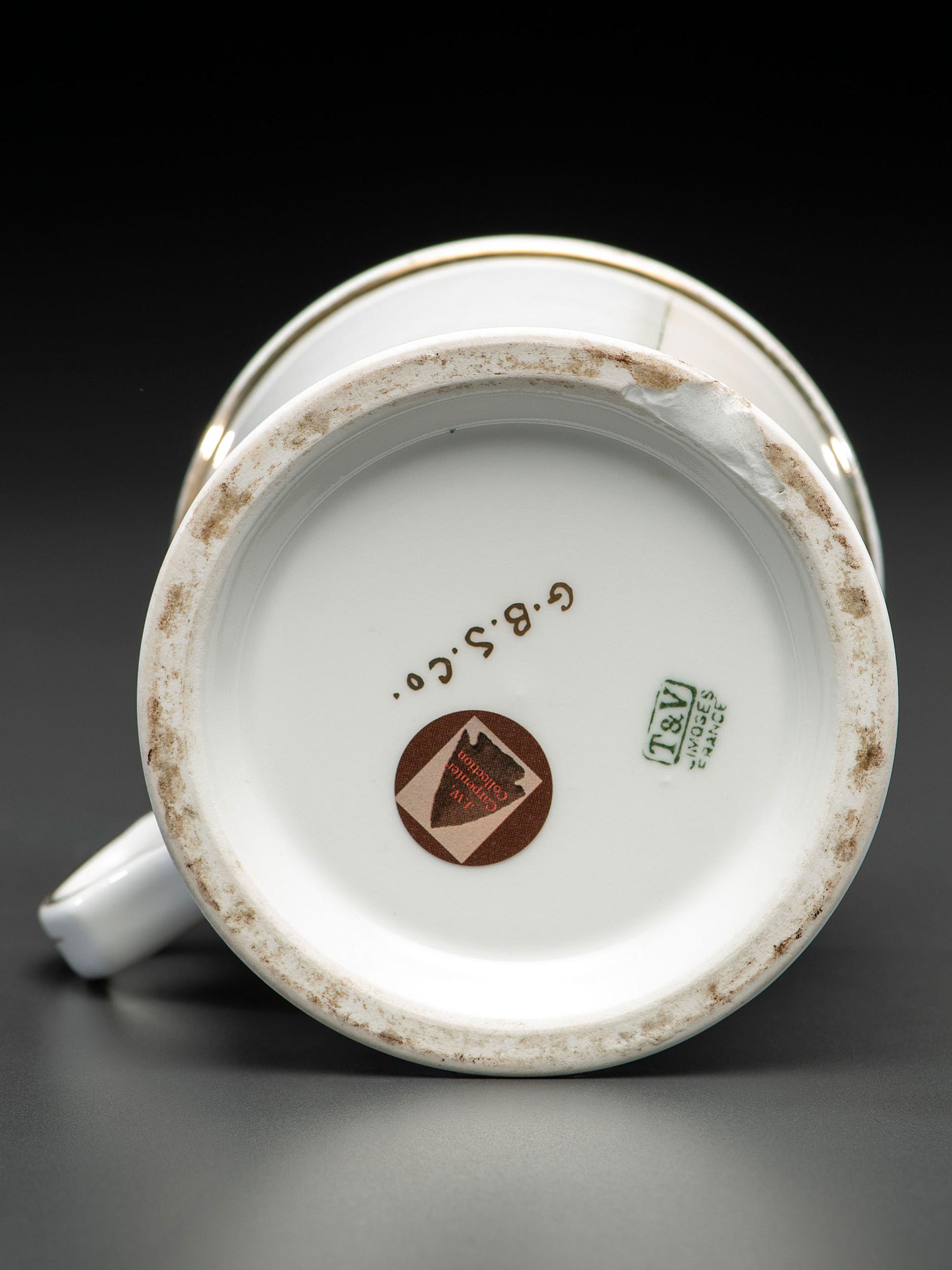 A Mailman's Porcelain Occupational Shaving Mug