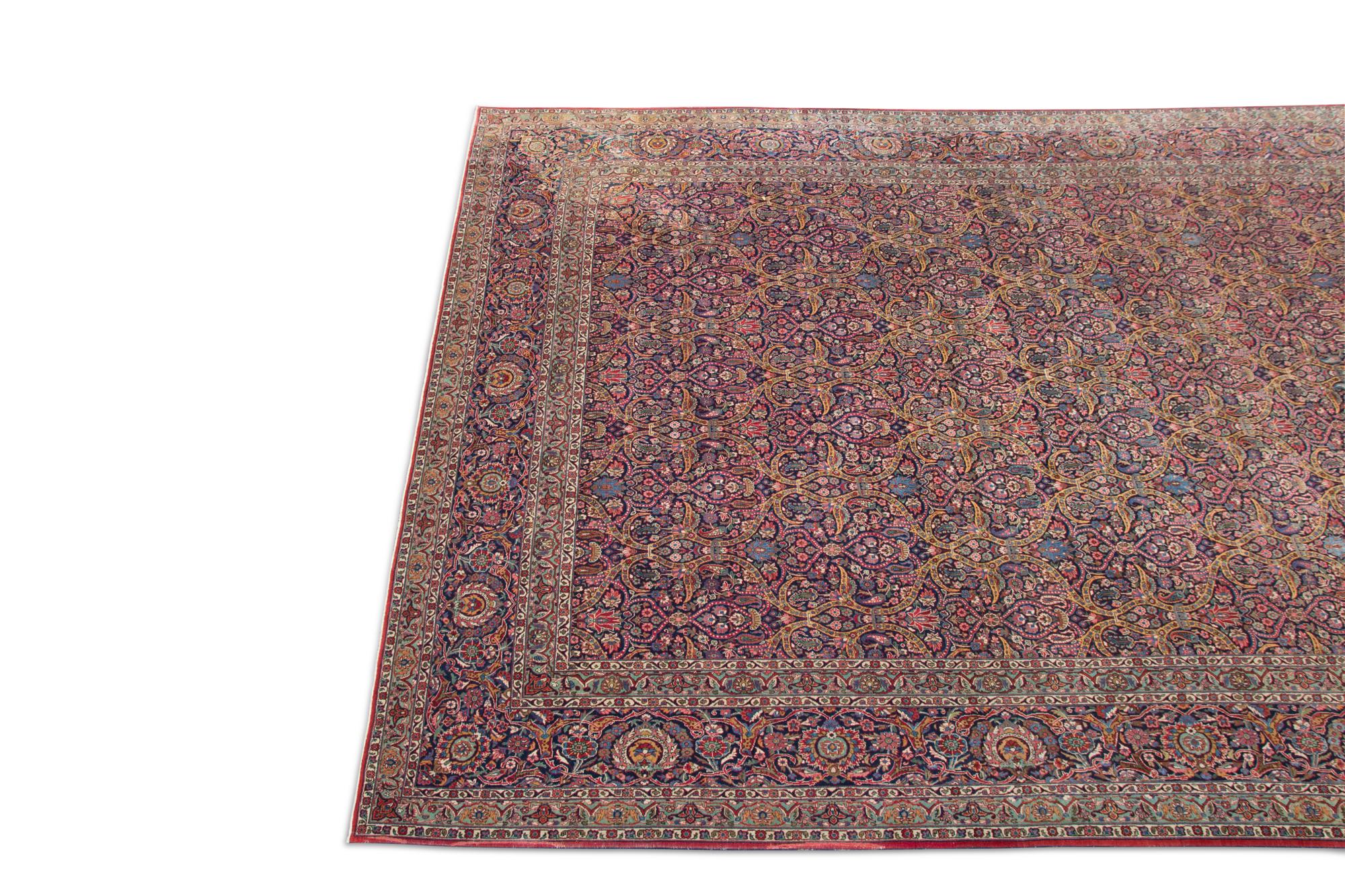 A Kashan Carpet 16 feet x 12 feet. — CIRCA 1930