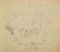 A Nazareth Hall sketchbook Nazareth, PA, dated November 18, 1854 to May 1855
