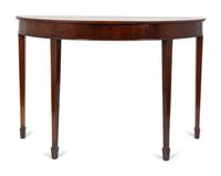 A Regency Style Demilune Console Table — 20TH CENTURY