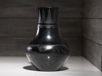 Blackware Pottery Vase, with Avanyu 1923-1925