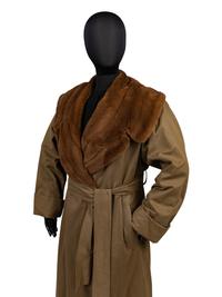 Jil Sander Fur Trimmed Coat, 1990s