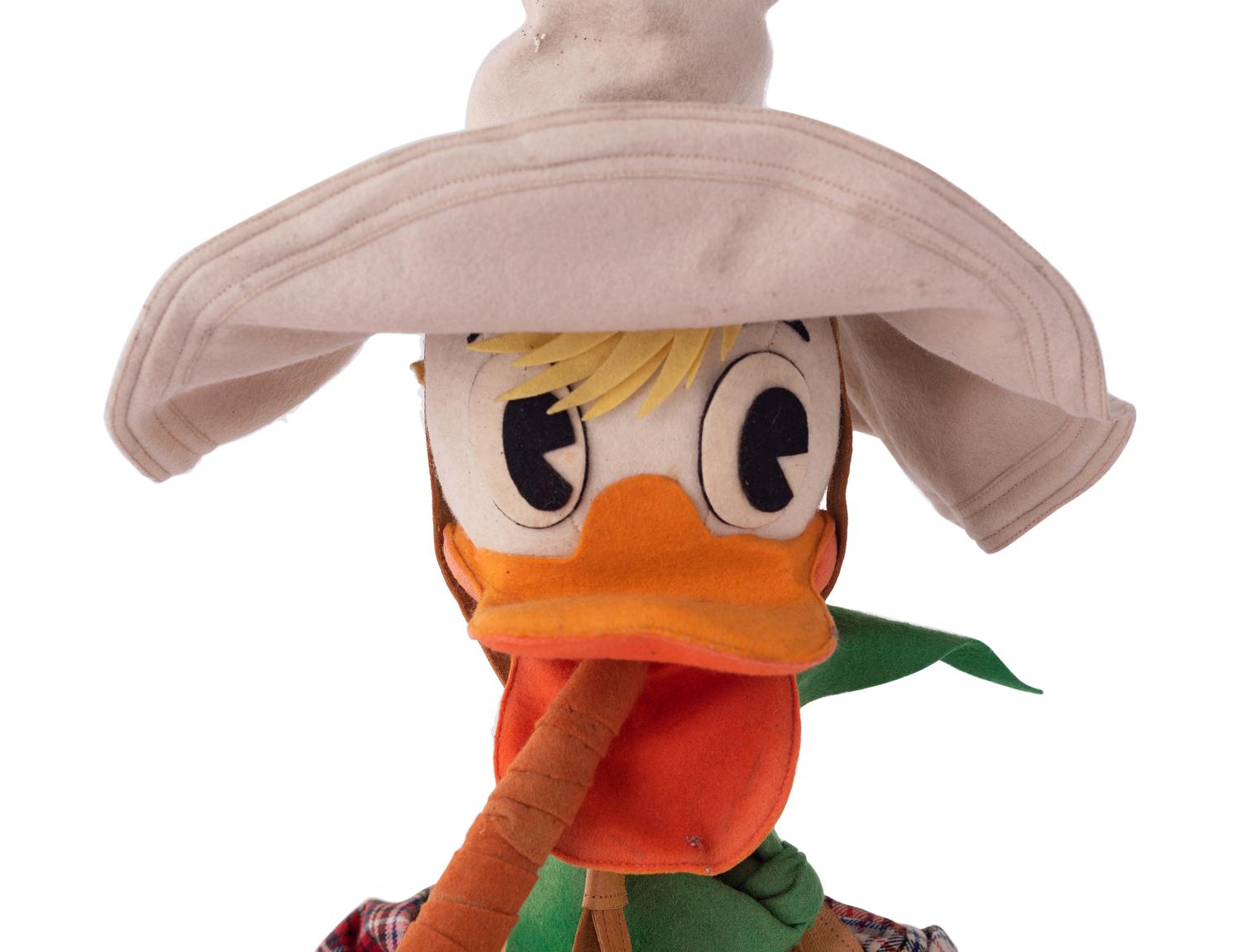 A Rare Lars Donald Duck Felt Sheriff Doll