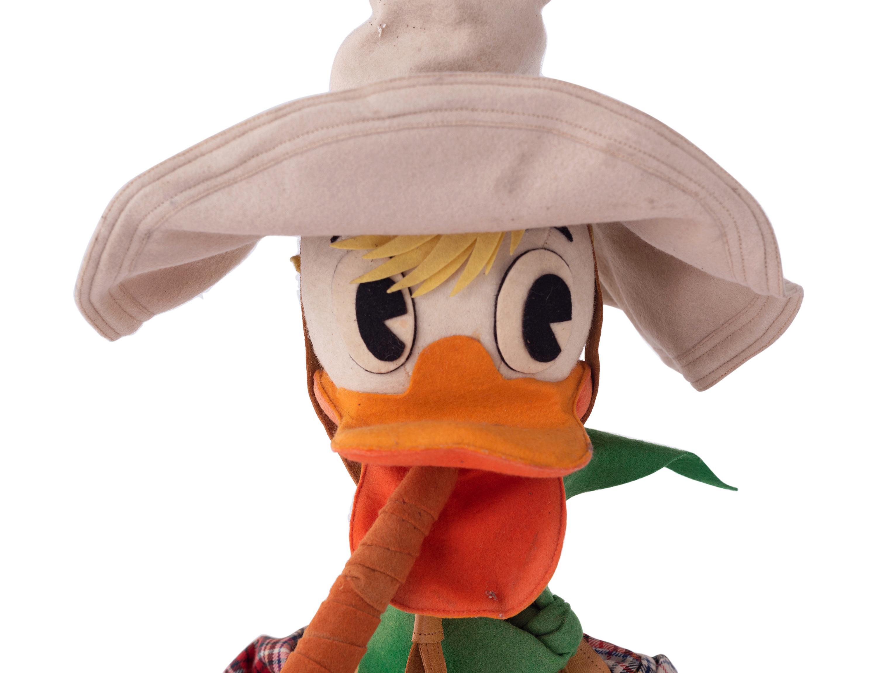 A Rare Lars Donald Duck Felt Sheriff Doll