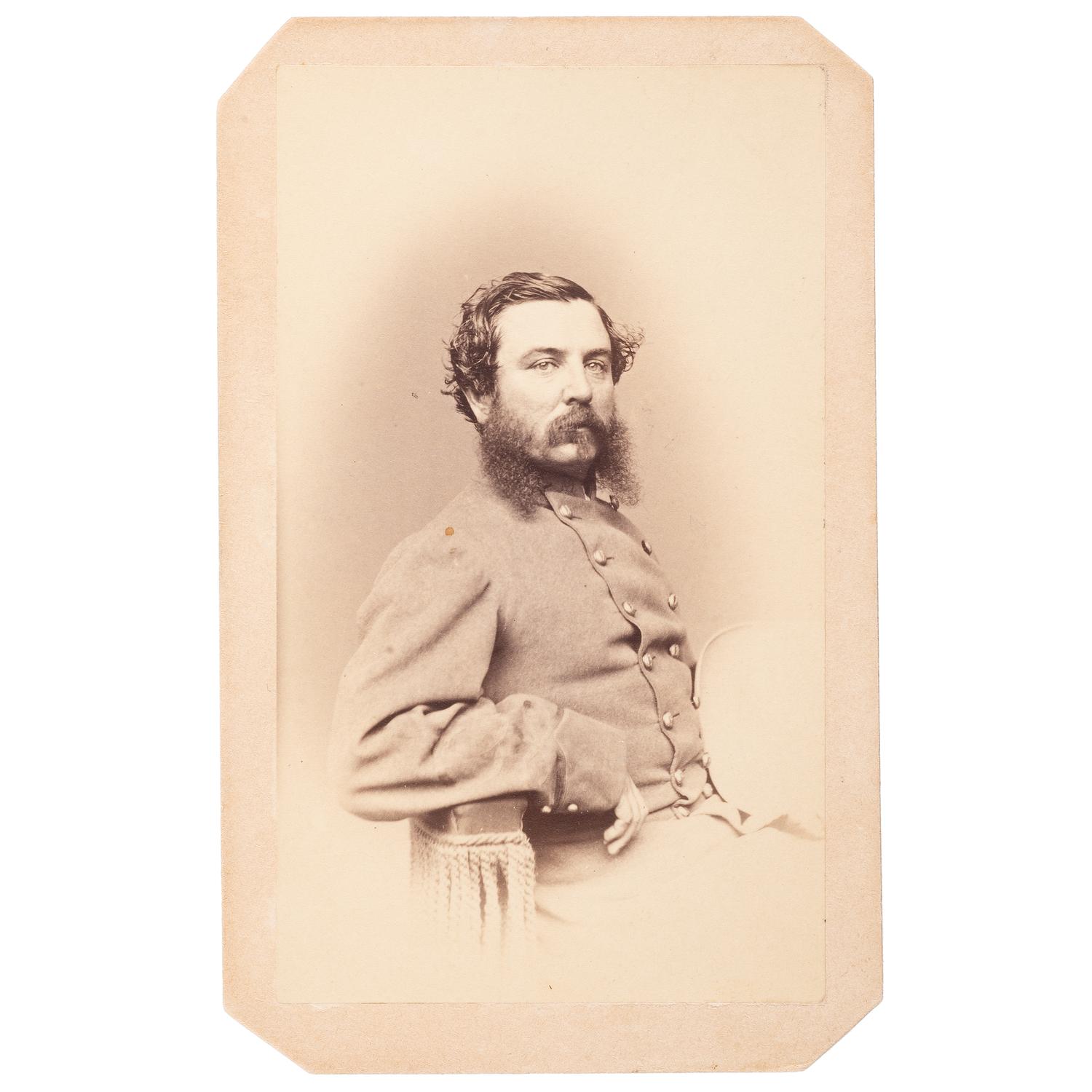 CSA Inspector General Walter Harrison, Autographed CDV