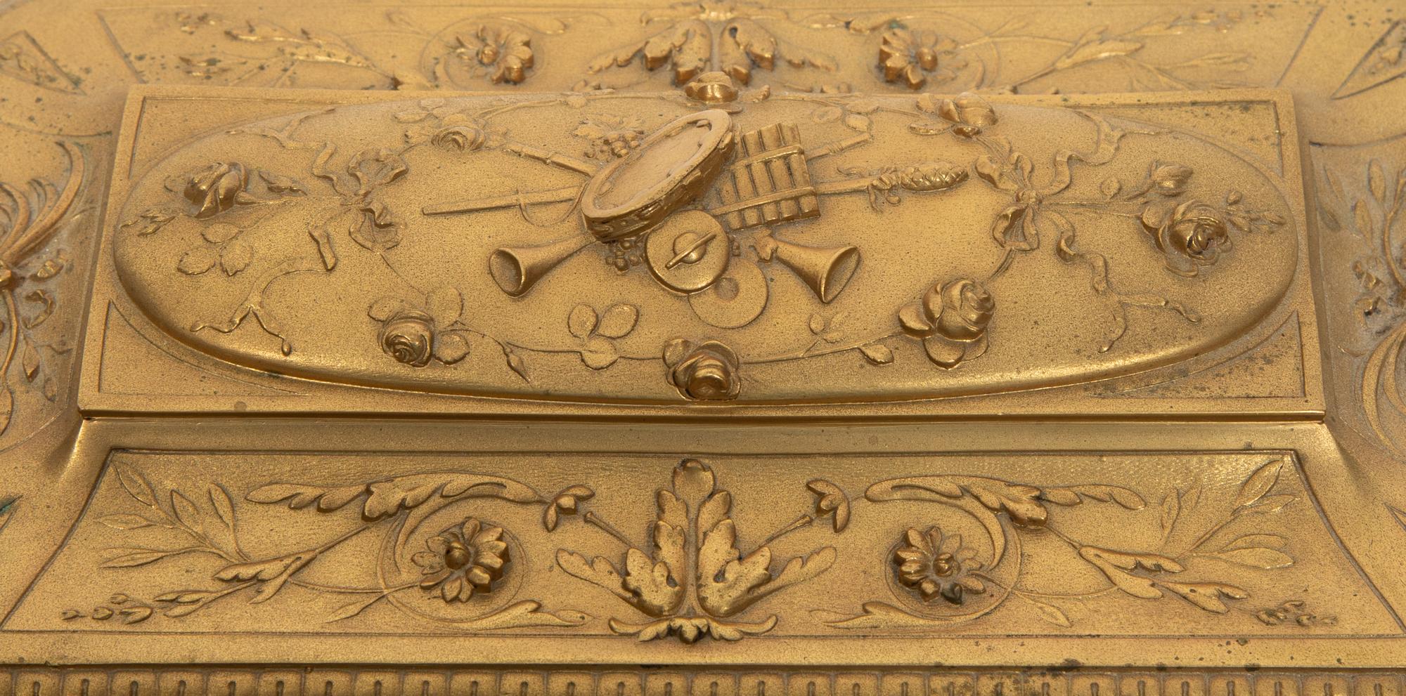 A French Gilt Bronze Jewelry Casket