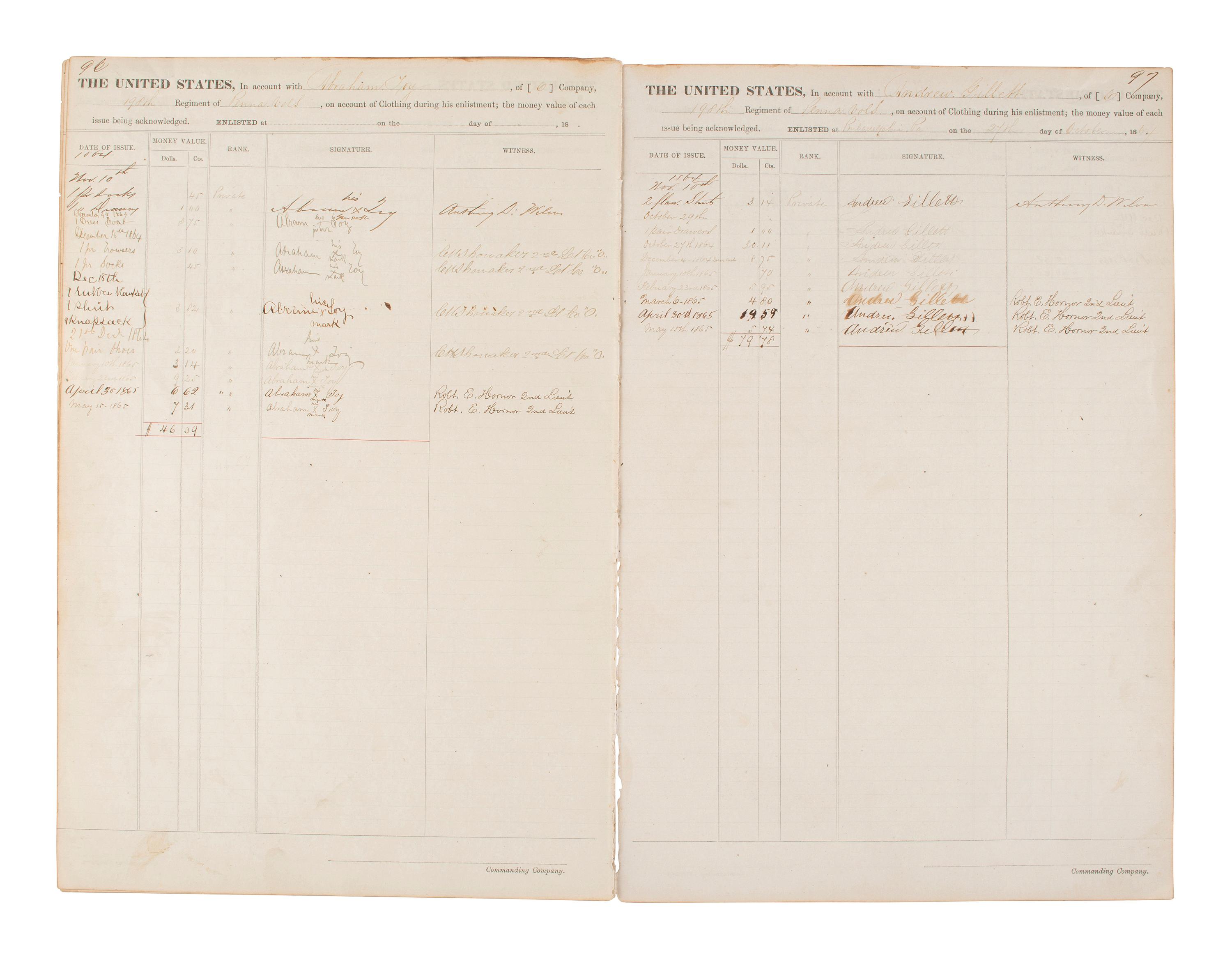 [CIVIL WAR]. Morning reports, general orders, and more from the Delery Collection.