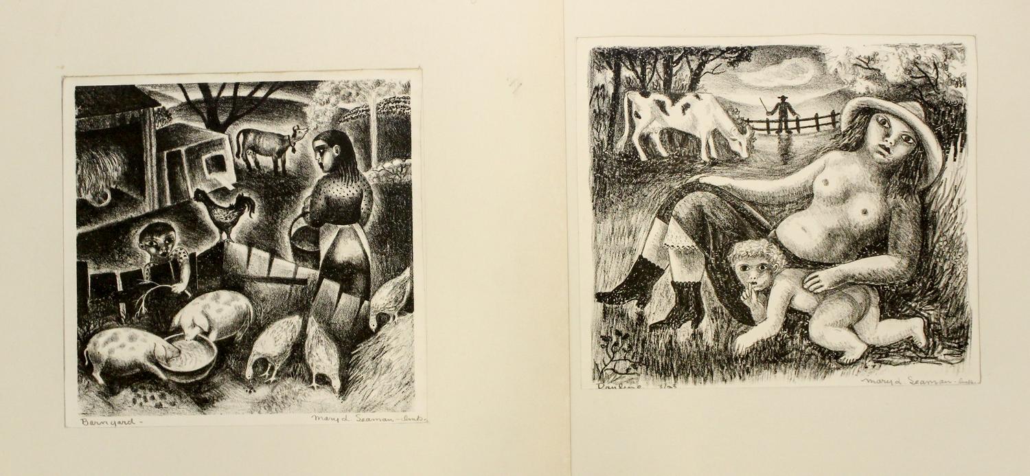 Mary Seaman, (20th century), A group of five lithographs