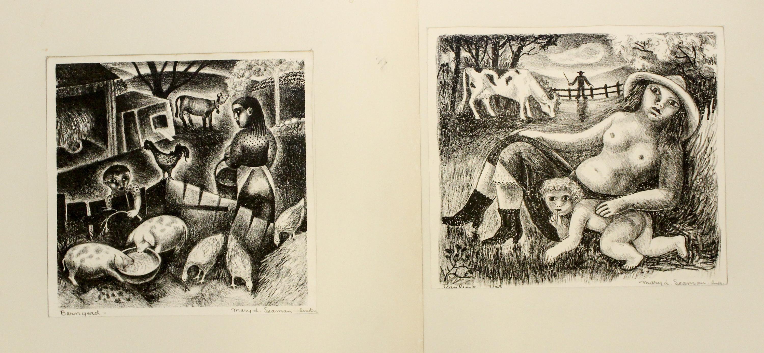 Mary Seaman, (20th century), A group of five lithographs