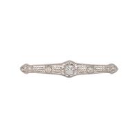ART DECO, DIAMOND BROOCH