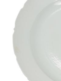 A Large Chinese White-Glazed Porcelain Charger