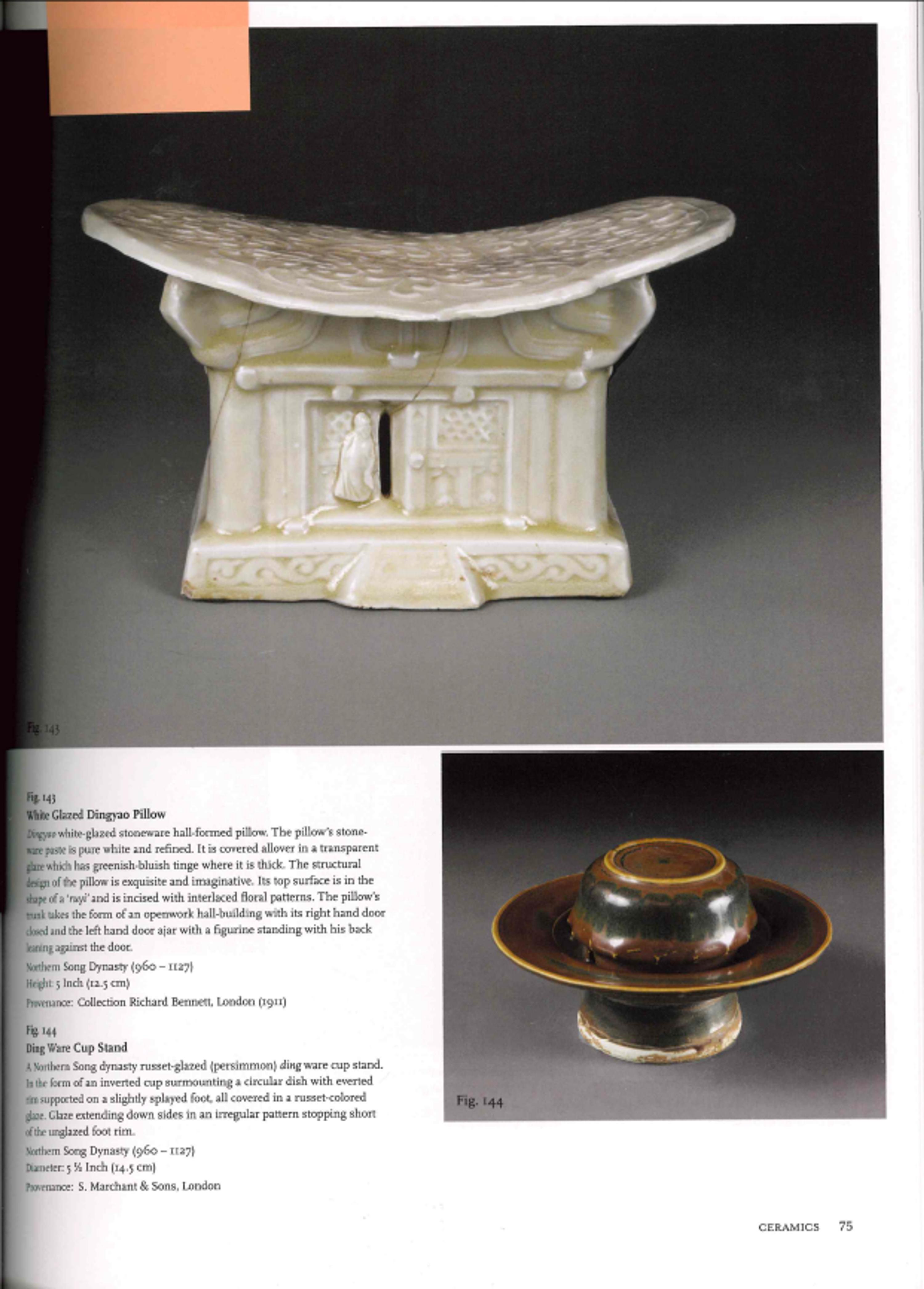 A Chinese Persimmon Glazed Porcelain Cup Stand — 紫金釉盞托