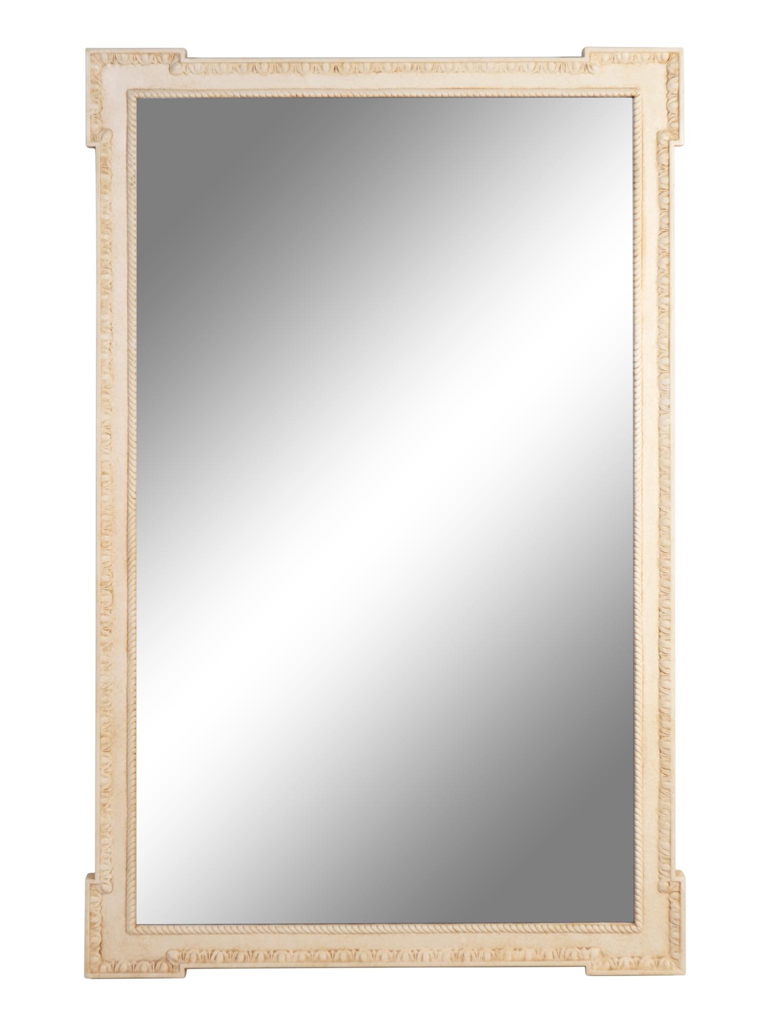 A Swedish Neoclassical Style Cream-Painted Mirror — 20TH CENTURY