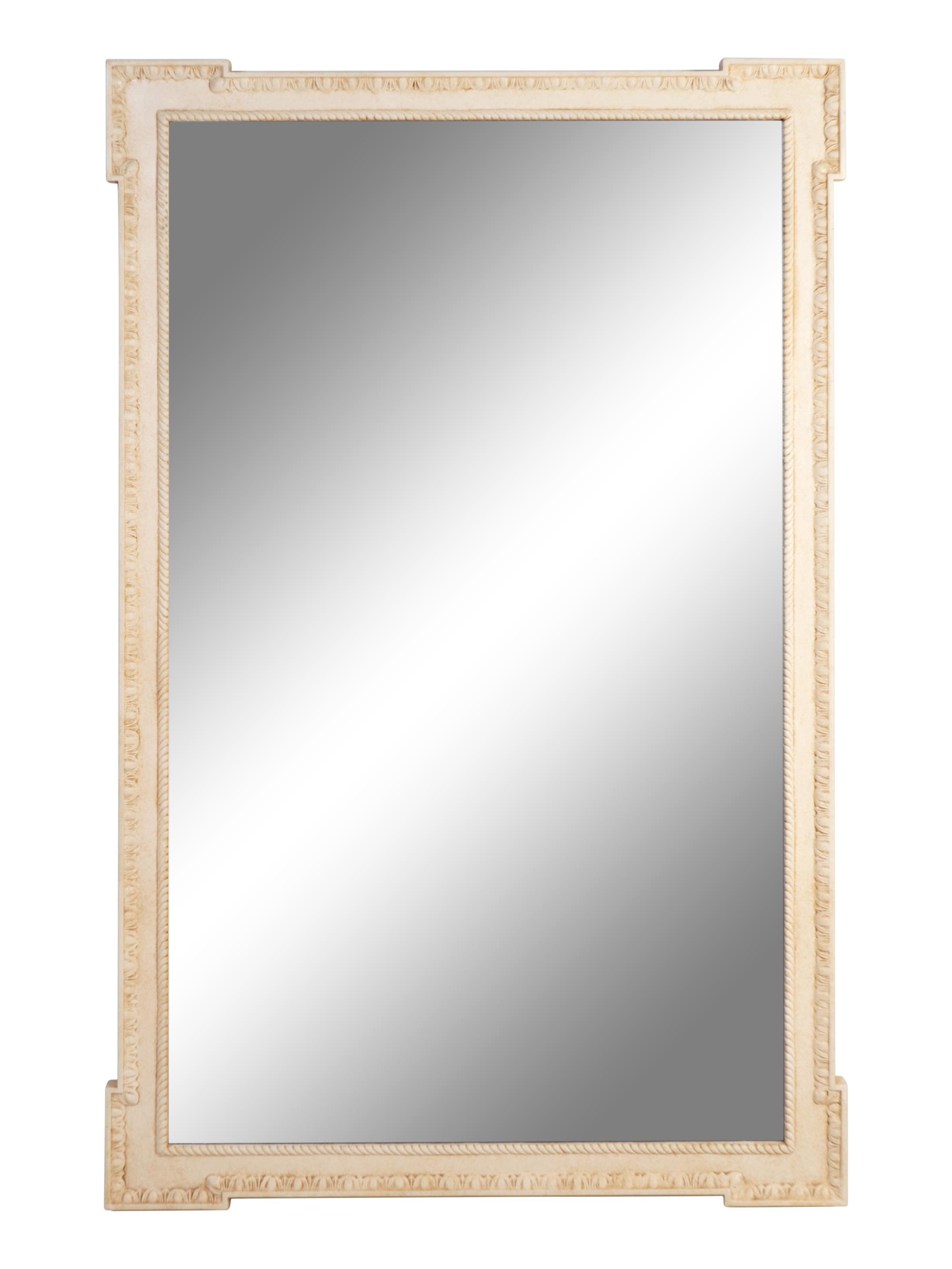 A Swedish Neoclassical Style Cream-Painted Mirror — 20TH CENTURY