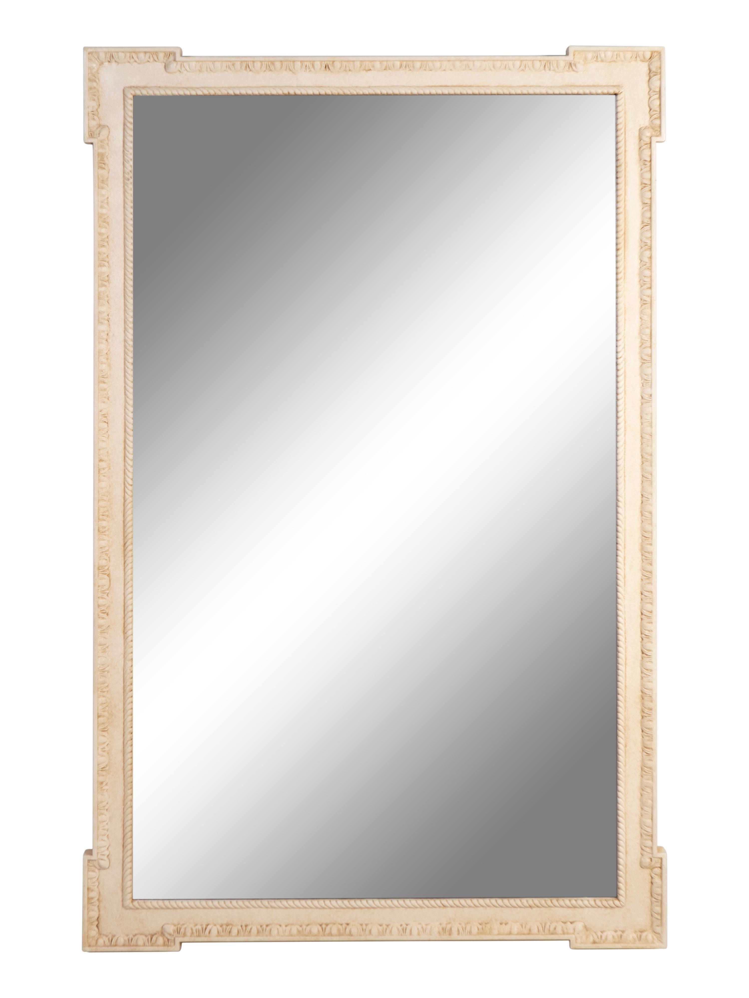 A Swedish Neoclassical Style Cream-Painted Mirror — 20TH CENTURY