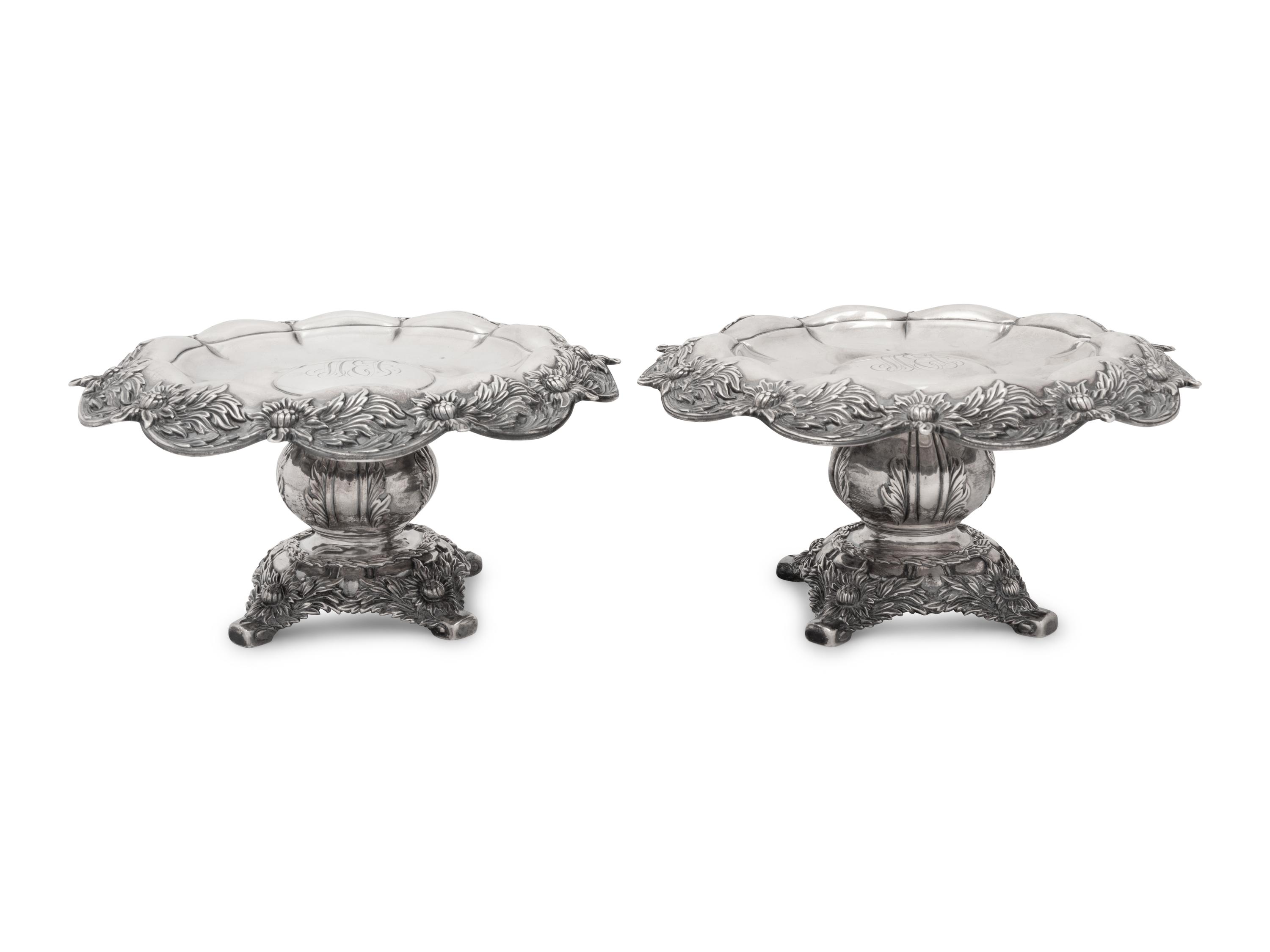 A Pair of Tiffany & Co. Silver Tazze