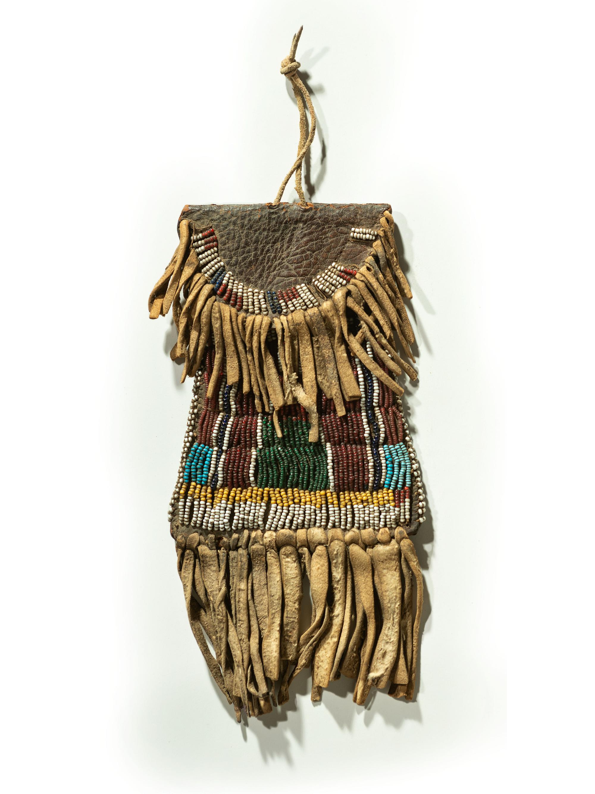 Kiowa Beaded Hide Strike-a-Light Case