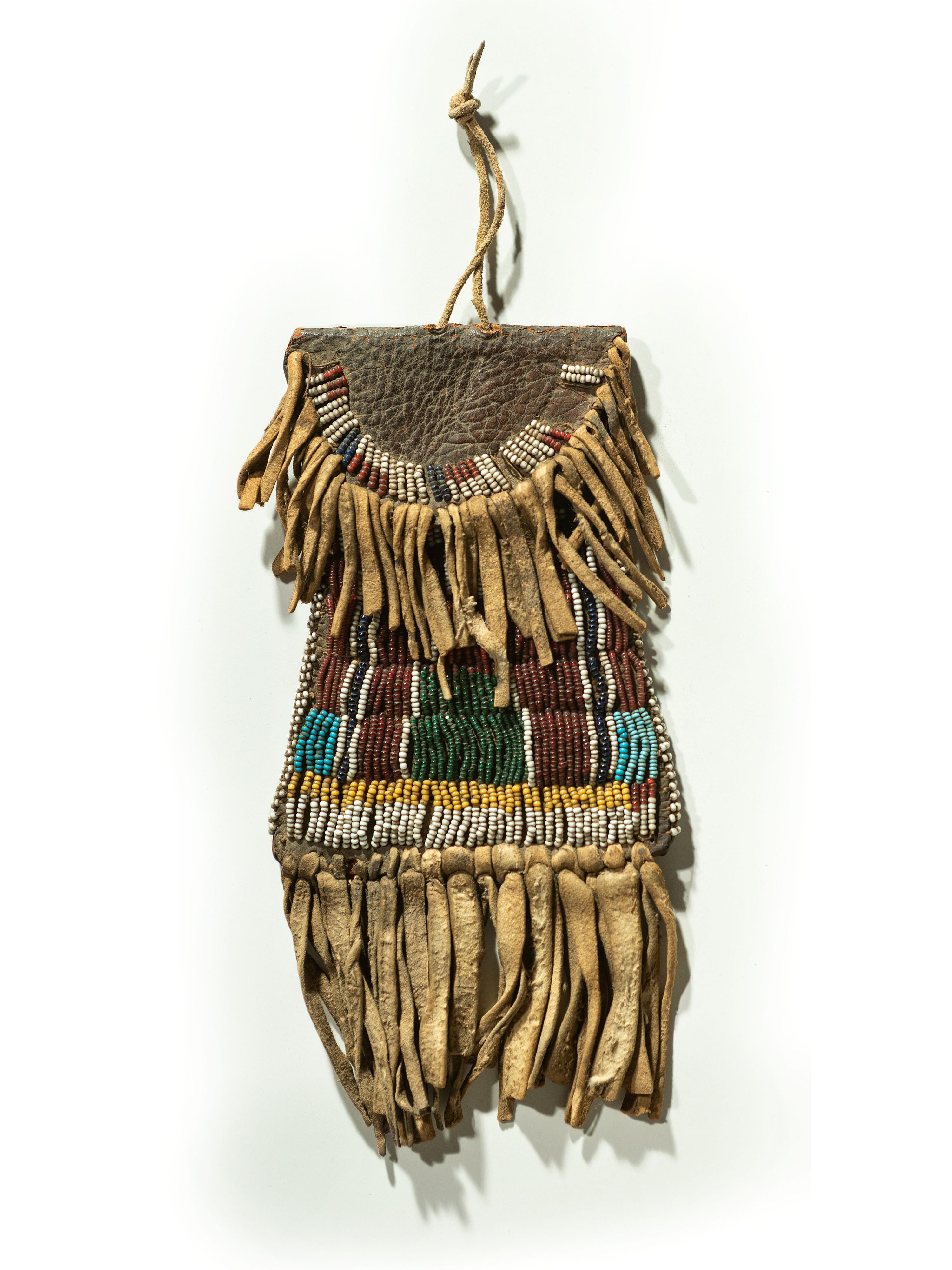 Kiowa Beaded Hide Strike-a-Light Case
