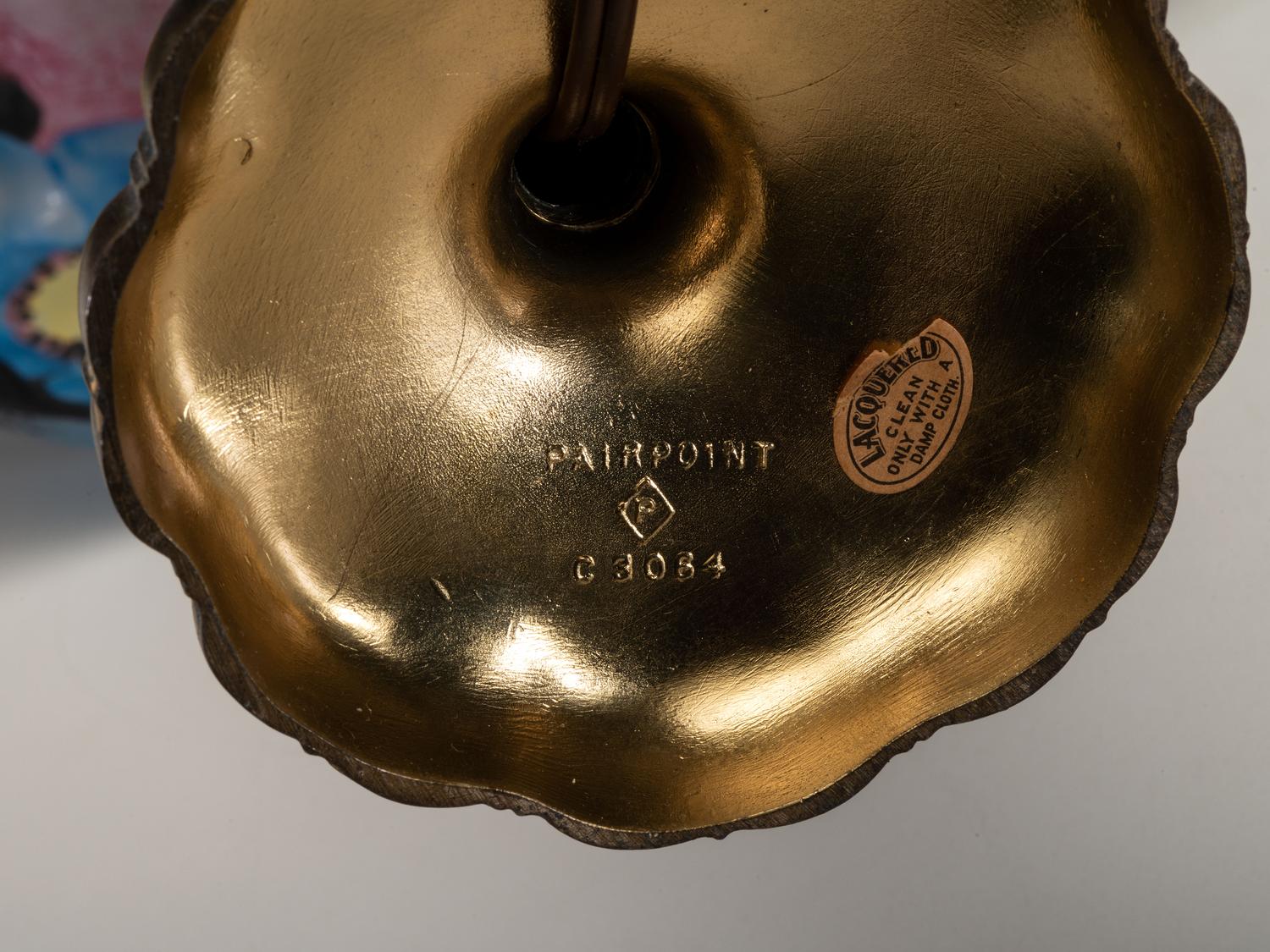 Reverse-Painted Puffy Boudoir Lamp