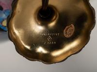 Reverse-Painted Puffy Boudoir Lamp