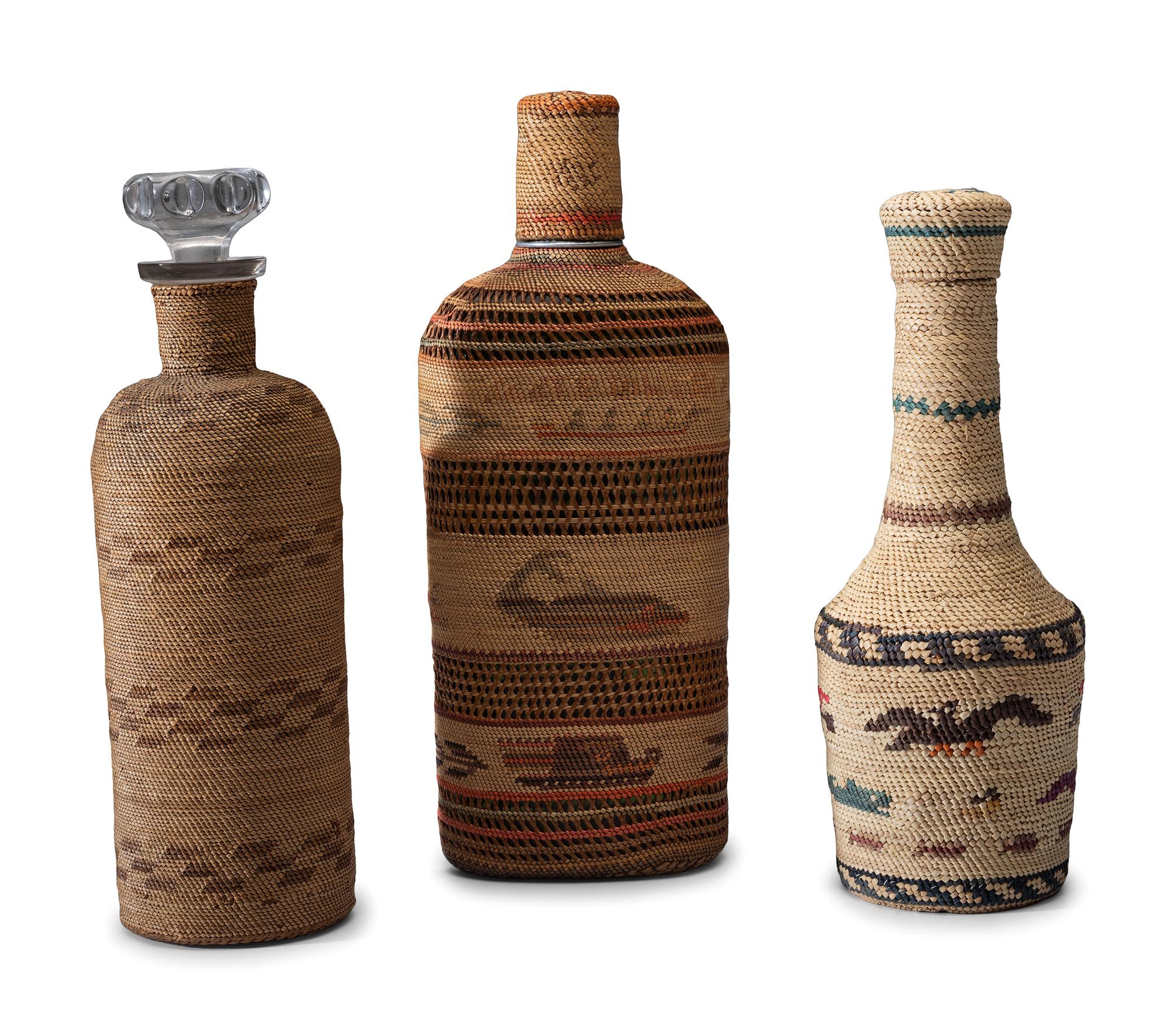 Pacific Northwest Basketry Covered Bottles