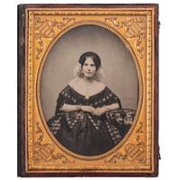 Half plate ambrotype portrait of a beautiful, young Southern woman of Richmond, Virginia.