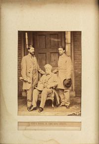 [CIVIL WAR]. BRADY, Mathew (1822-1896), photographer. Gen'l. Robt. E. Lee and Staff . Washington, DC, 1866.