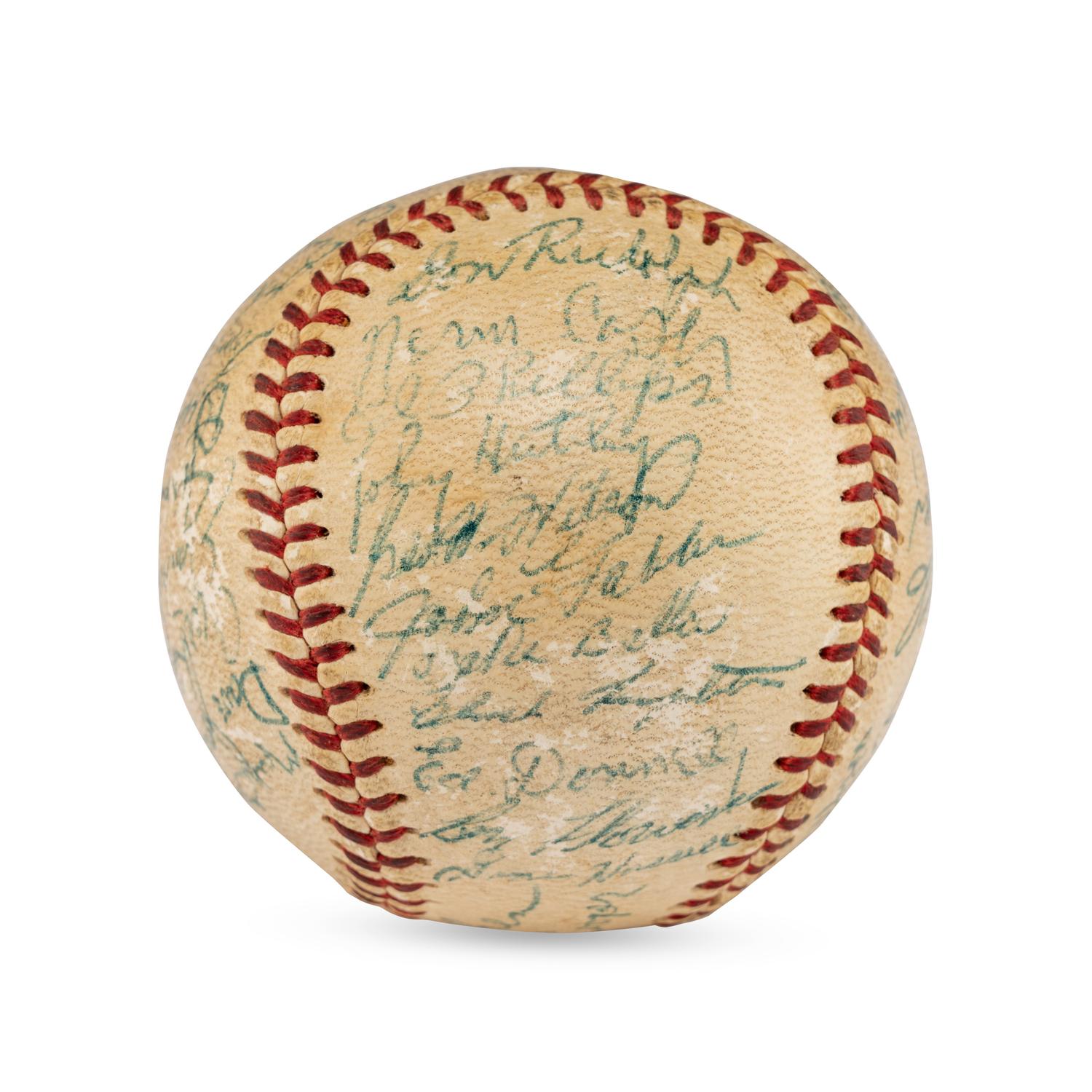 A 1958 Indianapolis Indians / Denver Bears Multi Signed Baseball