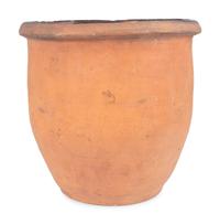 Four Redware Jars with Interior Glaze