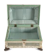 A Russian Prisoner-of-War Carved Bone Table Casket