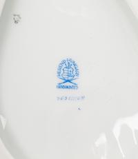A Herend Queen Victoria Porcelain Three-Part Dish