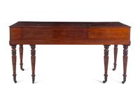 A George III Mahogany and Satinwood Square Piano