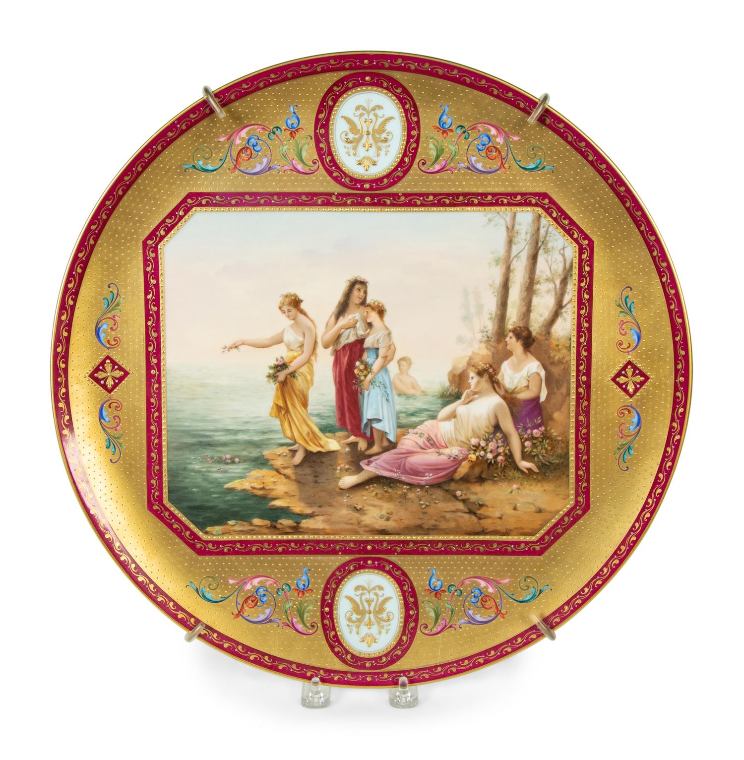 A Vienna Porcelain Charger