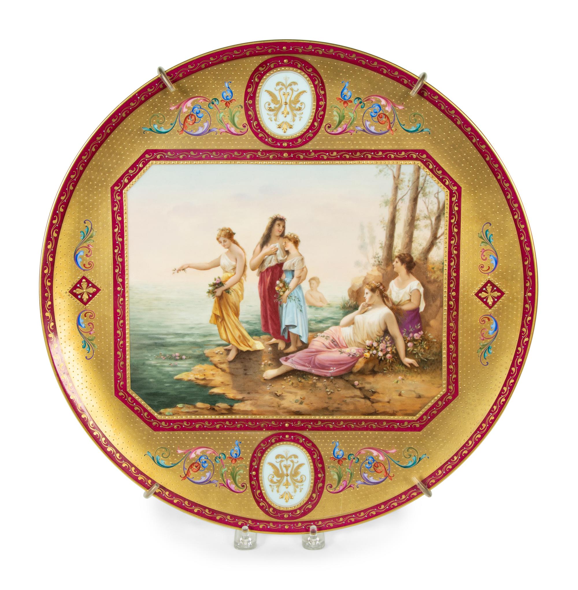 A Vienna Porcelain Charger