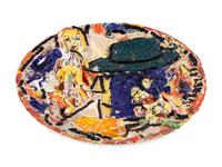 Untitled (Orange Hand, Blue Face)