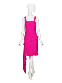 Galanos, Shocking Pink Cocktail Dress
