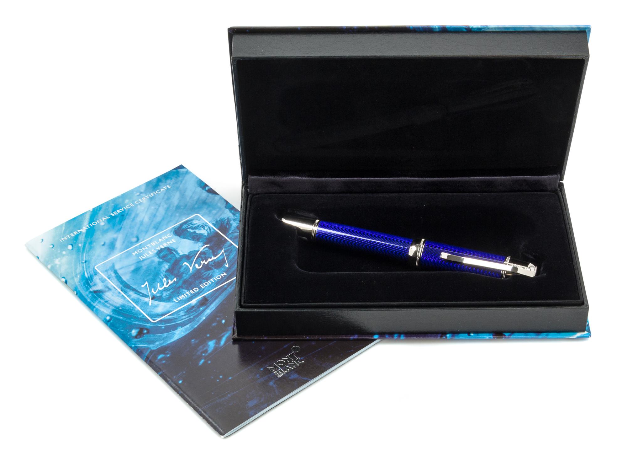 A Montblanc Meisterstuck Jules Verne Limited Edition Fountain Pen