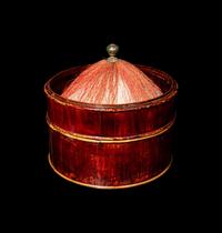 Two Manchu Official's Court Hats and a Storage Case, Qing Dynasty 清 冬夏官帽一組連匣