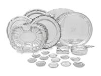 A Collection of Mexican, American and Continental Silver Table Articles