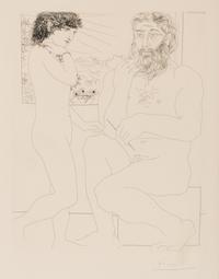 Sculpteur et Modèle debout (from La Suite Vollard )