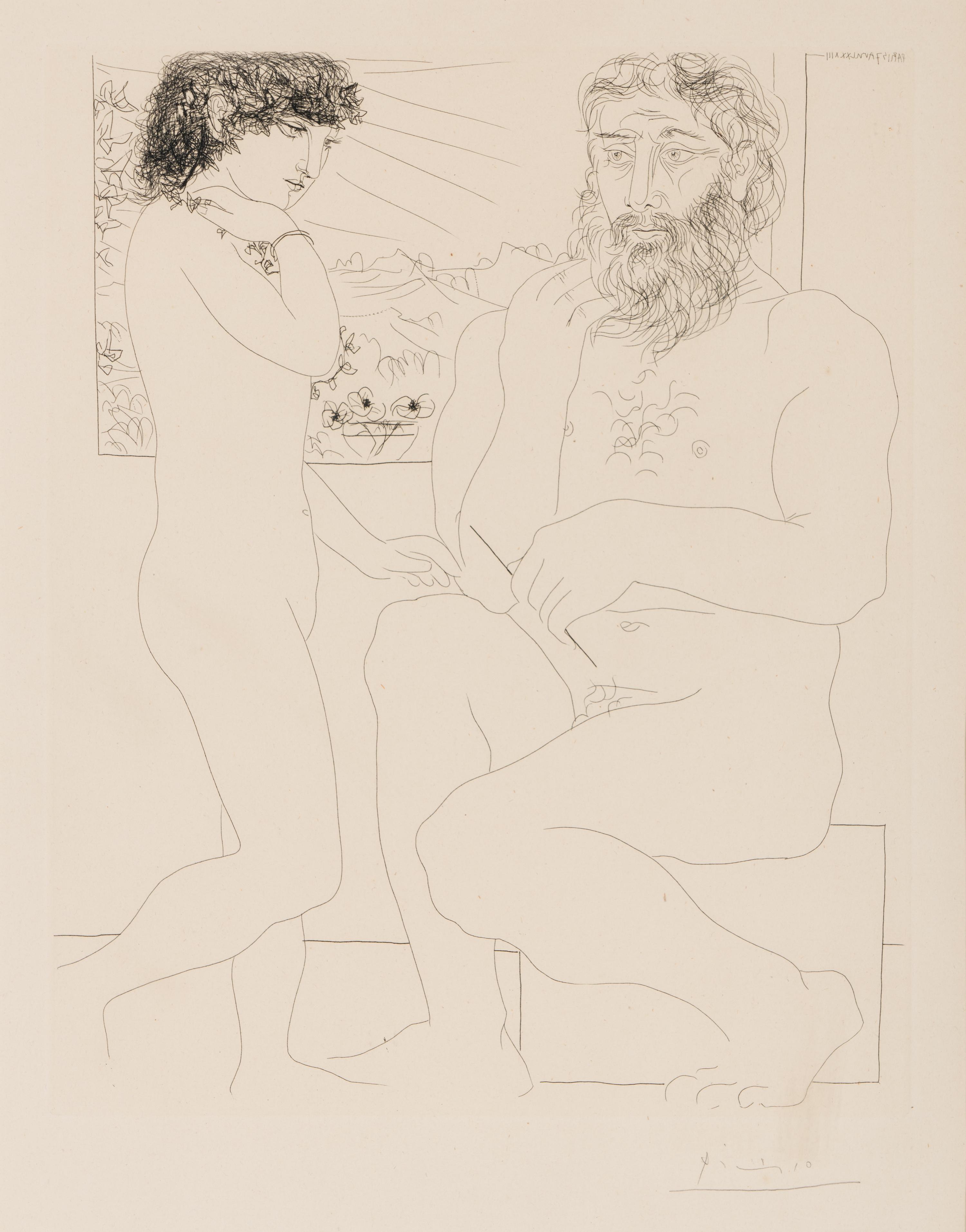 Sculpteur et Modèle debout (from La Suite Vollard )