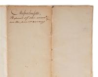 [CONTINENTAL CONGRESS] -- [HAMILTON, Alexander (1755-1804)]. [HOLTEN, Dr. Samuel (1738-1816).] Dr. Samuel Holten's personal copy of the Report of a Committee to the Continental Congress on a Military Peace Establishment, [1783].